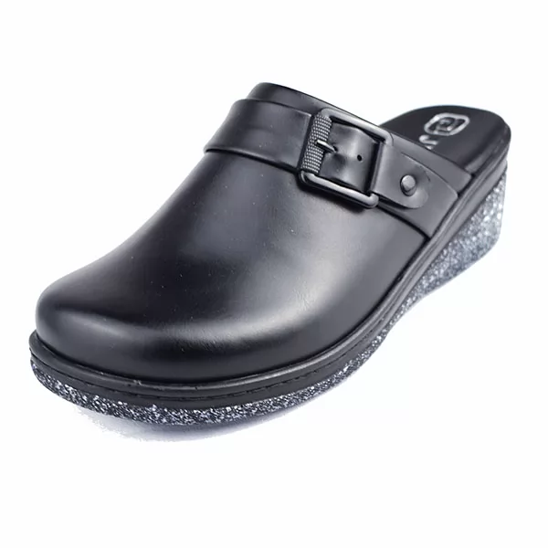 Sabot pour femme compense 080 noir  .....    sandale médicale femme confortable Maroc